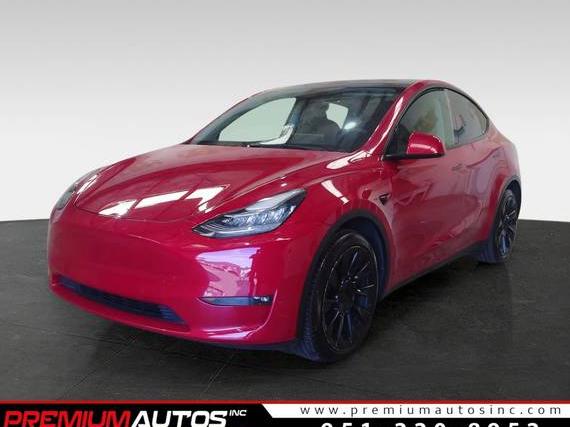 TESLA MODEL Y 2021 5YJYGDEE6MF219207 image